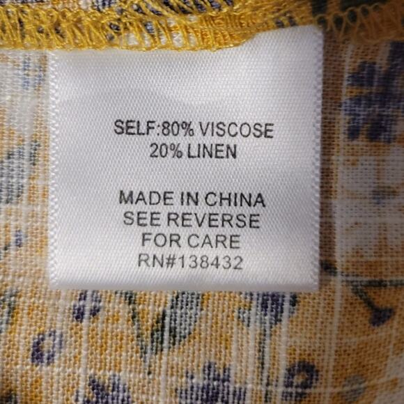 NWT ModCloth Sparuced Up Summer Sleeveless Top Beachy Vacation Linen Blend - S - Picture 4 of 8